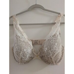 ThirdLove Contour Ivory Lace Plunge Bra Size 38E comfort and sexy